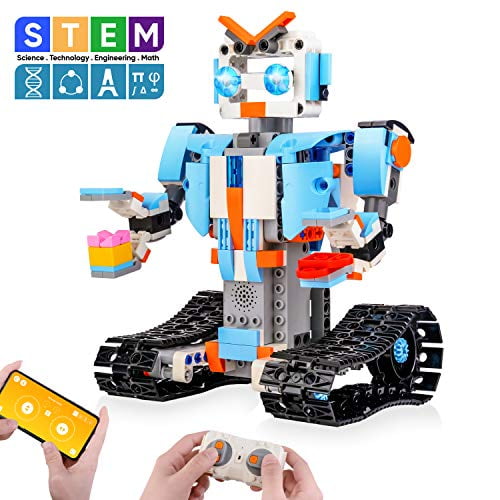 2021 New-2-in-1-STEM Remote Control Robot Building Kit for Kids RC Toy Building Sets Robot or Tank 796 Pieces Gift for Birthday Christmas Etc Robotics Toys for Boys Age 8 9 10 11 12+ Year Old 